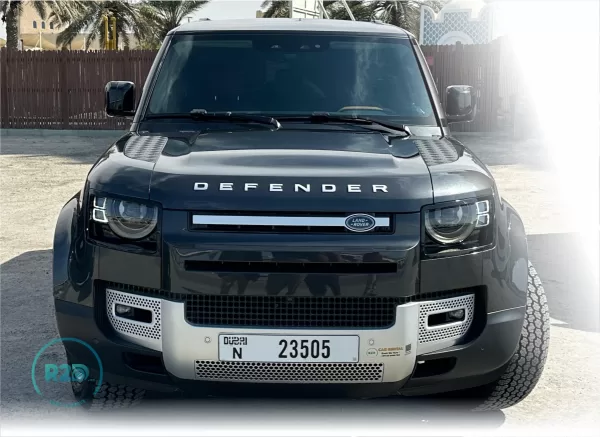 Rent a Car Luxury Land Rover Defender V6 SUV black 2023