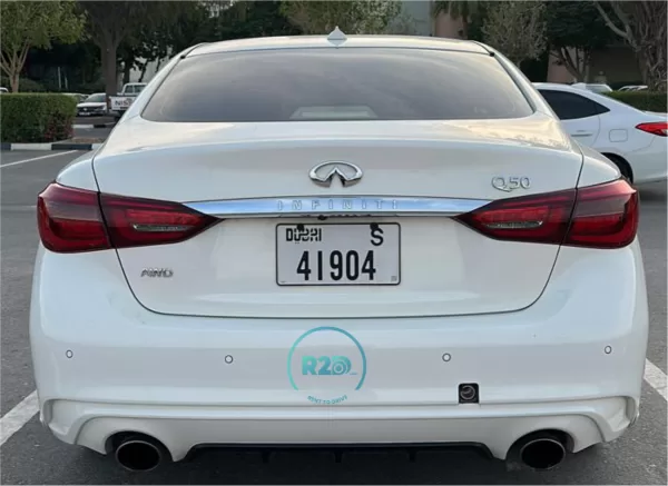 Rent a Car Infiniti Q50 Sedan white 2021