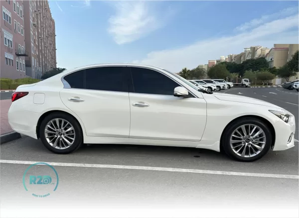 Rent a Car Infiniti Q50 Sedan white 2021