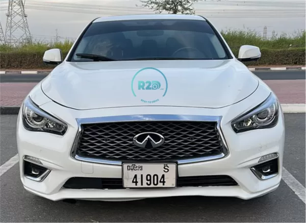 Rent a Car Infiniti Q50 Sedan white 2021